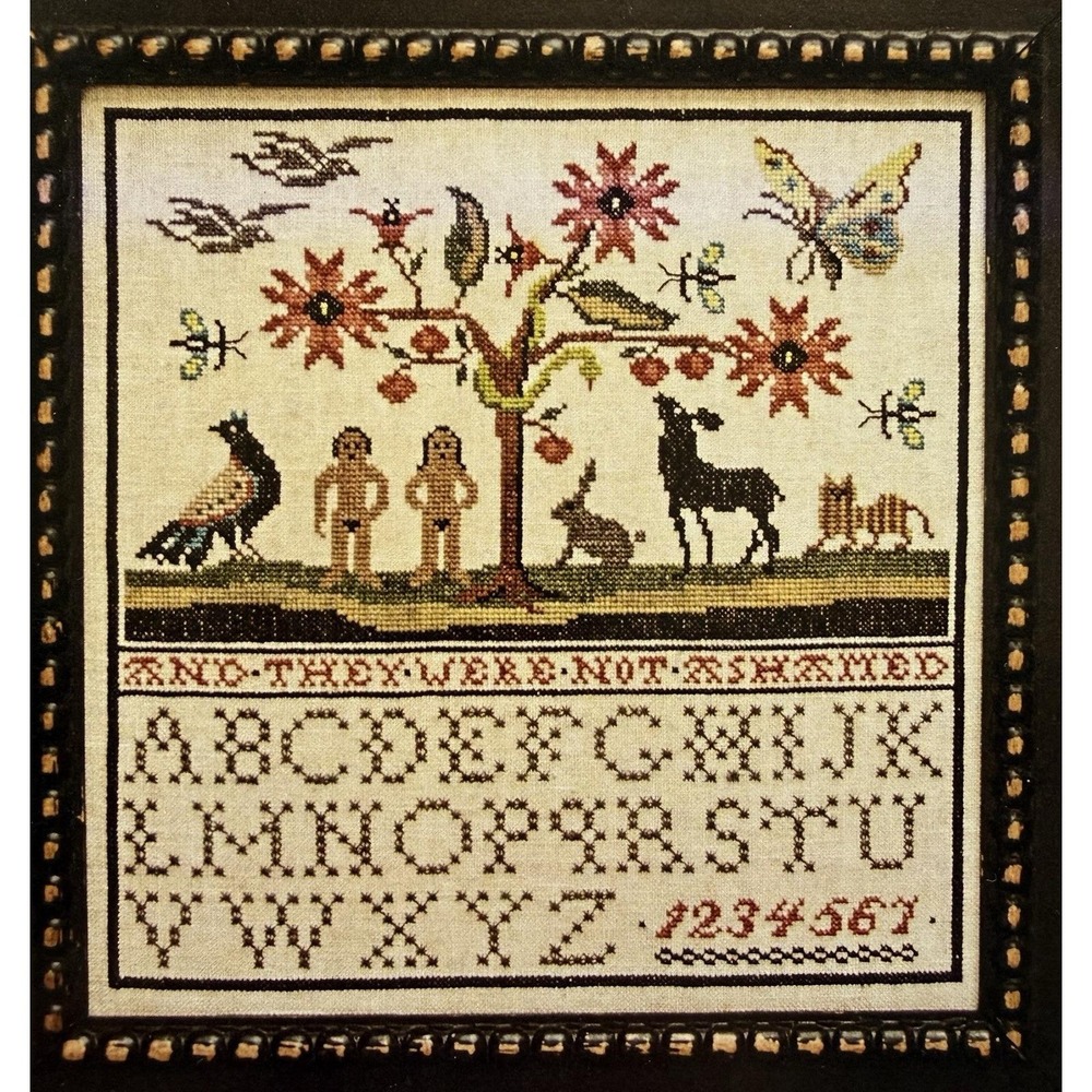 And They Were Not Ashamed Cross Stitch Pattern By La-D-Da Lori Markovic